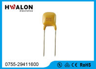 Kolor żółty Komponenty elektroniczne PPTC Rezystor termistorowy radialny przewlekany