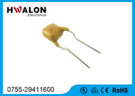 Kolor żółty Komponenty elektroniczne PPTC Rezystor termistorowy radialny przewlekany