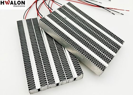 300W PTC Aluminiowy podgrzewacz Ceramiczny podgrzewacz powietrza Stała temperatura Element grzewczy dla urządzenia wentylacyjnego 120*75*15mm