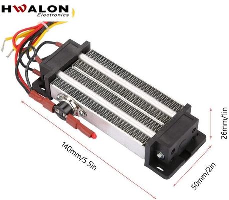 500W 110V Aluminiowy element grzewczy PTC Ceramiczny podgrzewacz powietrza Stała temperatura Element grzewczy powietrza, nadający się do klimatyzatorów, suszarek dla zwierząt domowych, suszarek do ubrań i nawilżaczy